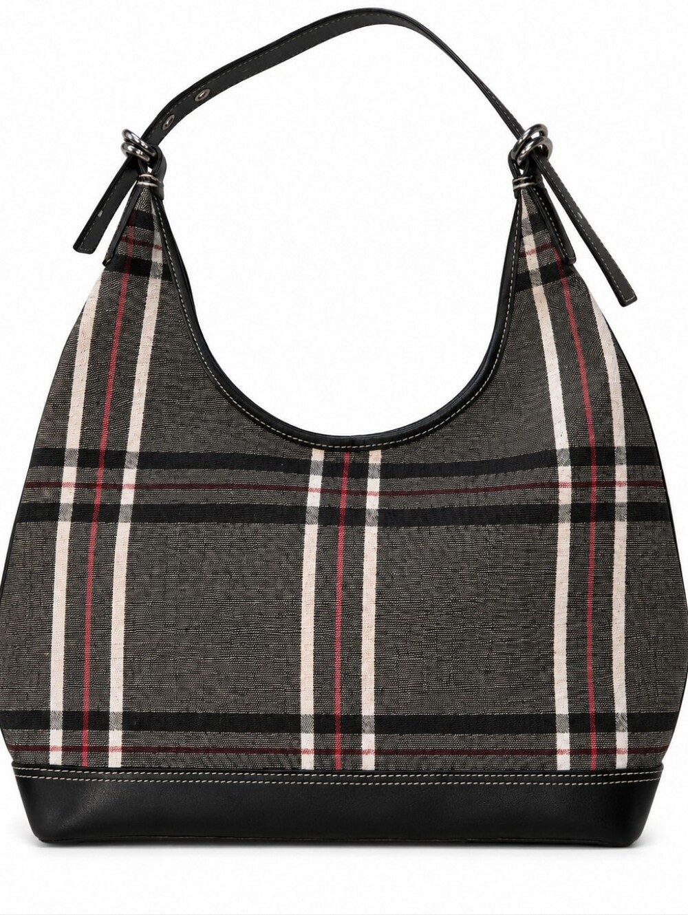 Vintage ✨️ Liz Claiborne Black Plaid Shoulder Bag with Wristlet Wallet